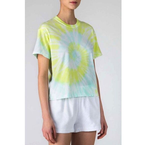 ATM Anthony Thomas Melillo Short Sleeve Tie Dye Tee - White Combo - Picture 2 of 14
